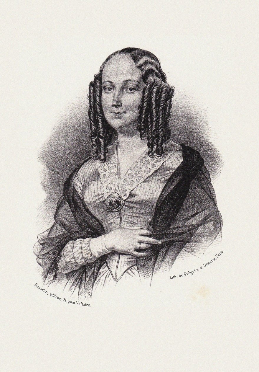 Louise Colet by Unbekannt