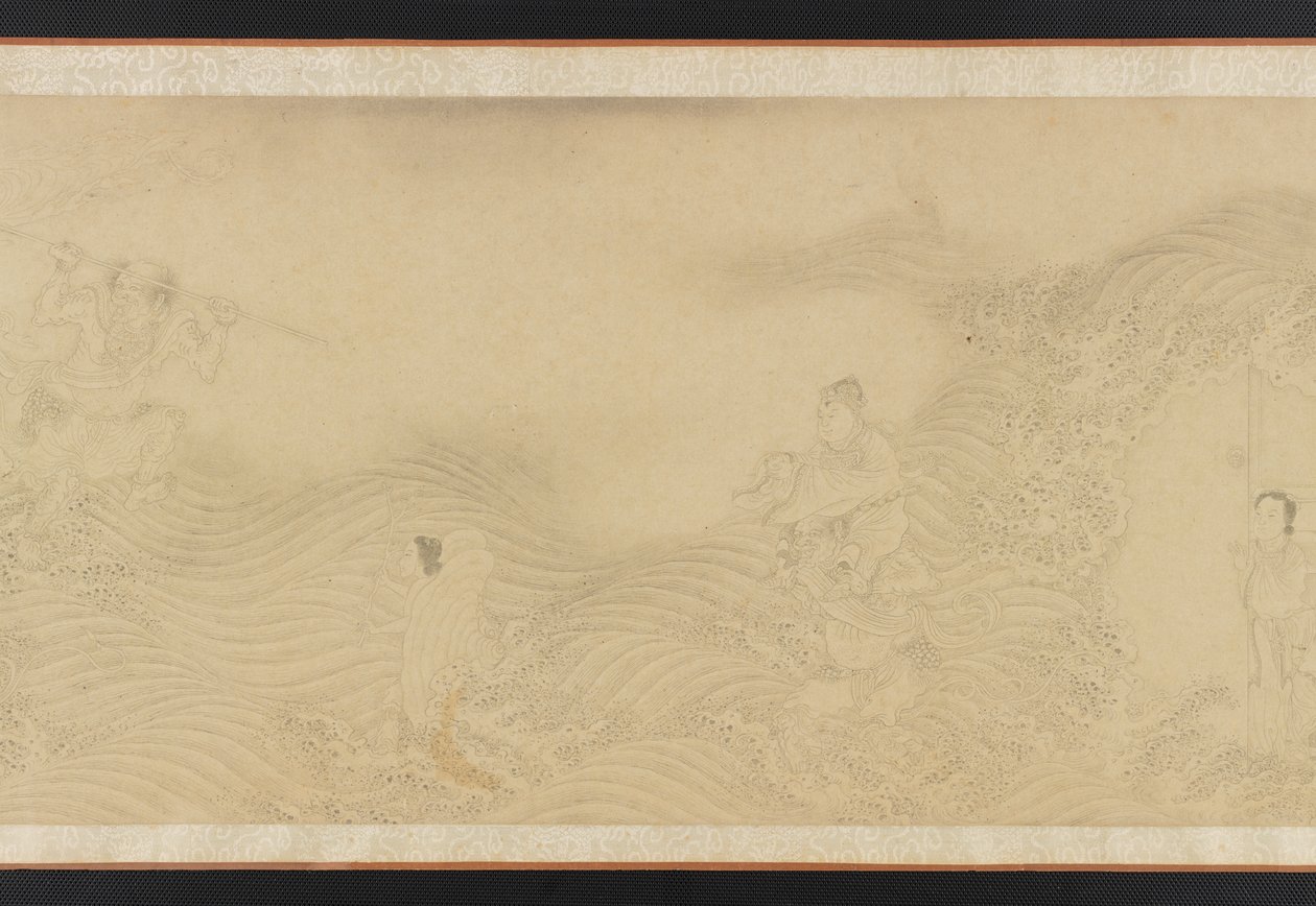 Luohans Crossing Land and Sea by Unbekannt