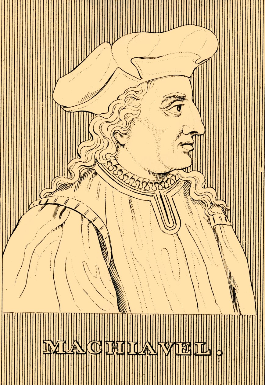 Machiavel, 1469-1527, 1830 by Unbekannt