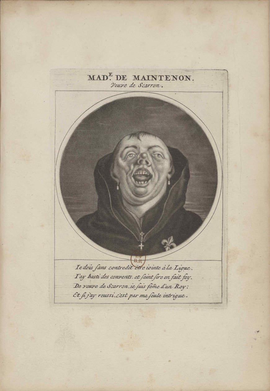 Madame de Maintenon Disguised as a Monk, ca 1690 by Unbekannt