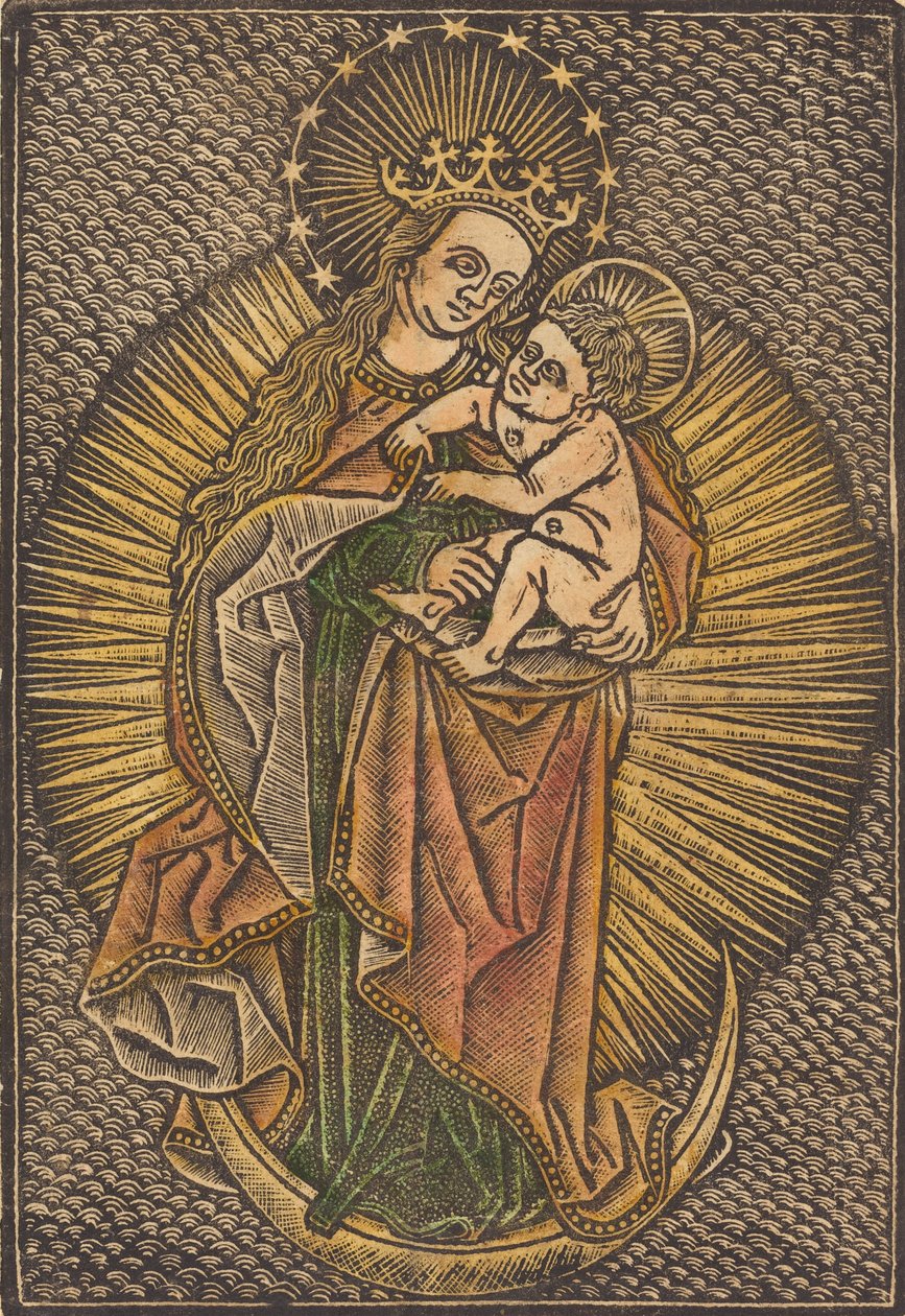 Madonna and Child in Glory by Unbekannt