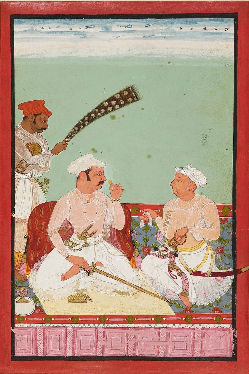 Maharao Ratan Singh with Courtiers, c1670 by Unbekannt