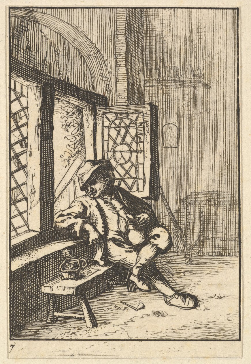 Man Sitting by a Window by Unbekannt
