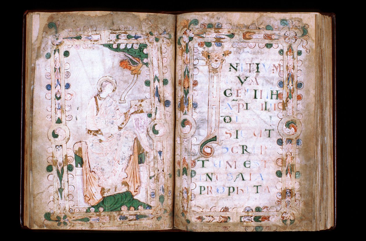 Manche No. 067, Ville de Mortain, Treasure of the Collegiate Church of Saint Evroult, Gospel Book of the 10th Century by Unbekannt