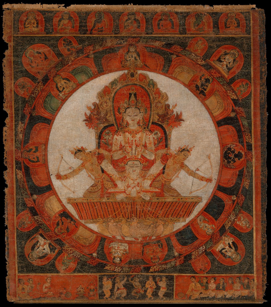 Mandala of Chandra, God of the Moon by Unbekannt