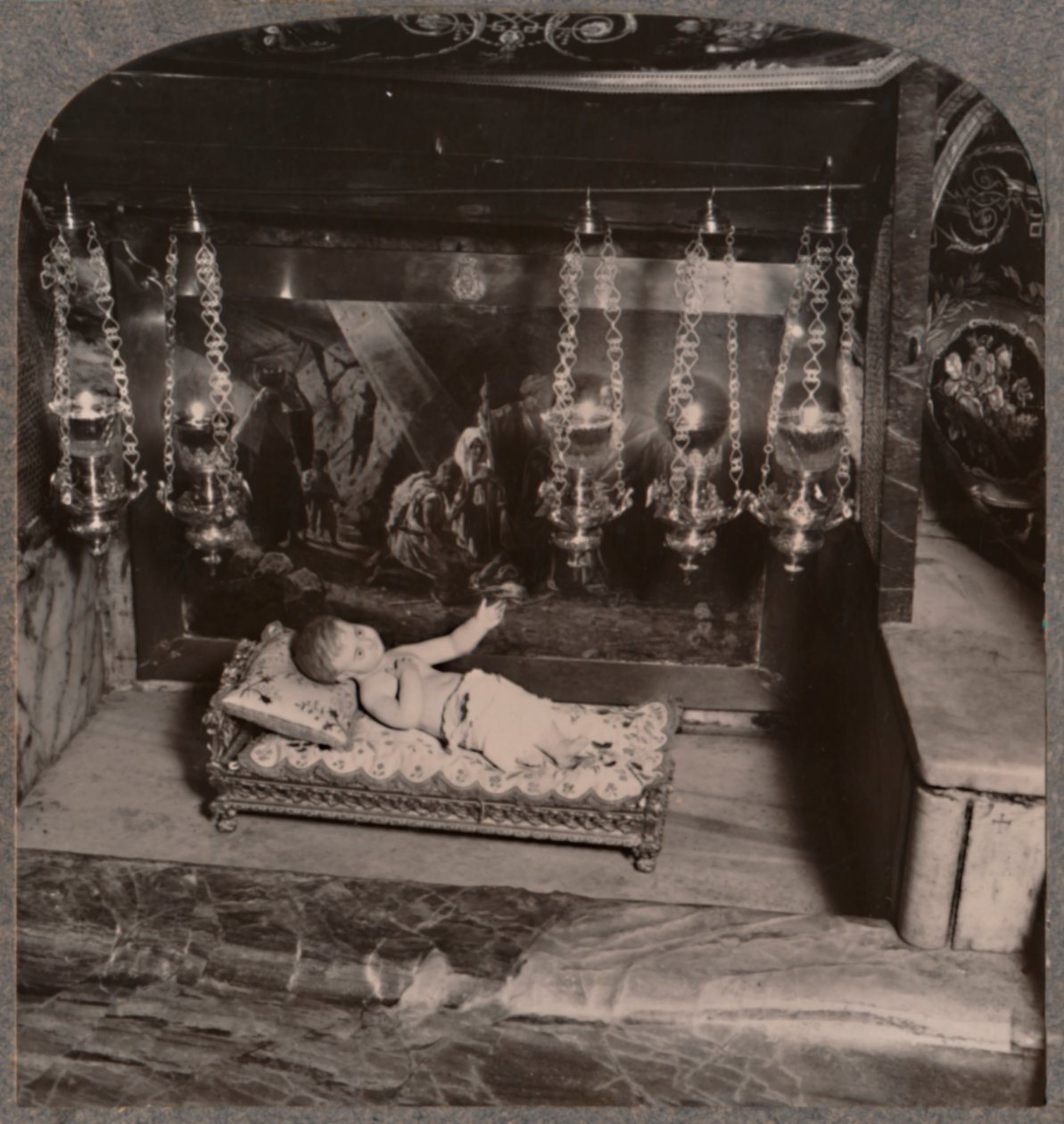 Manger of Christ, Church of Nativity, Bethlehem by Unbekannt