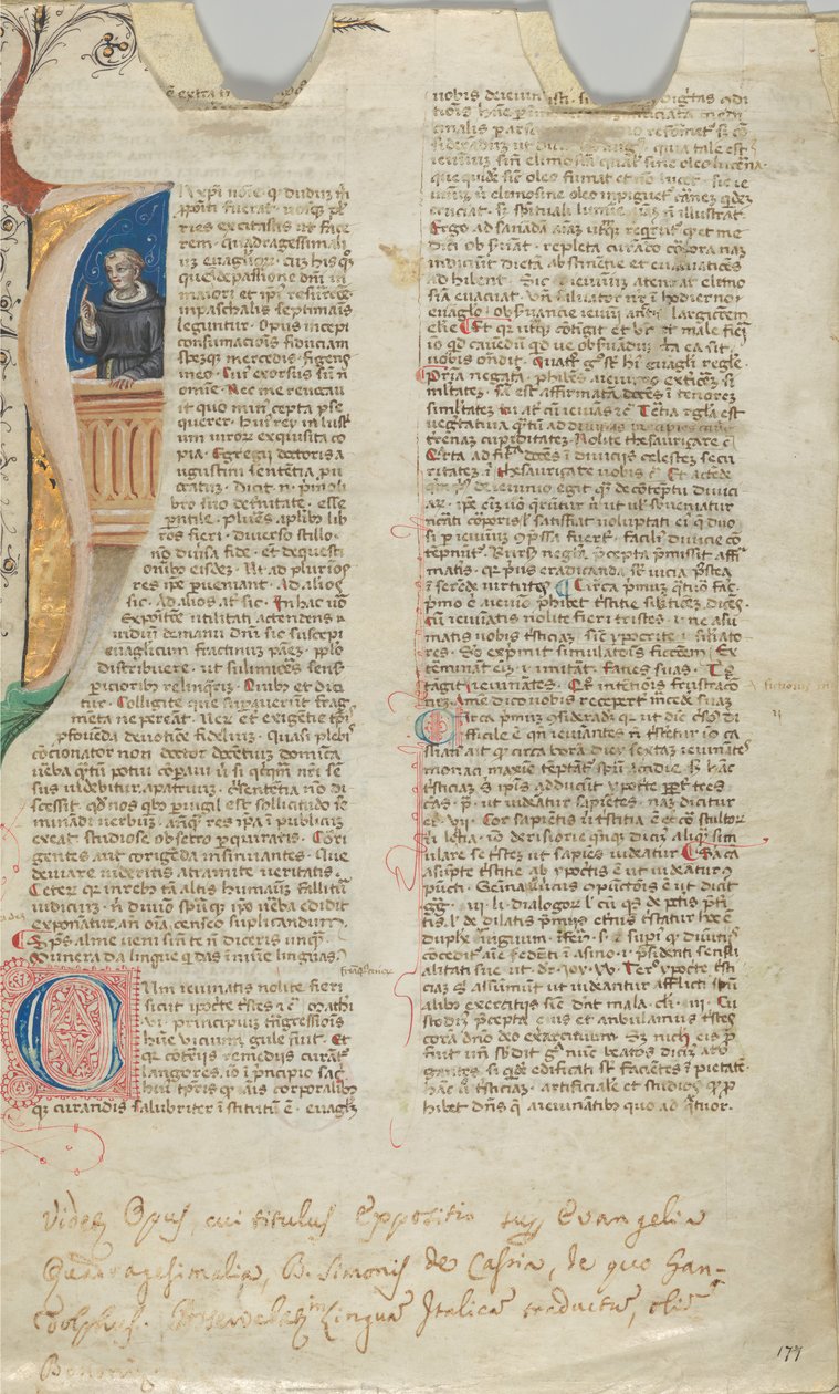 Manuscript Leaf by Unbekannt
