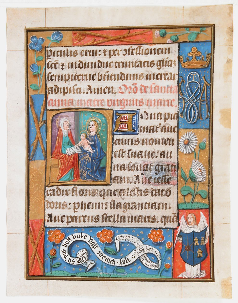 Manuscript Leaf from a Book of Hours, ca. 1500 by Unbekannt