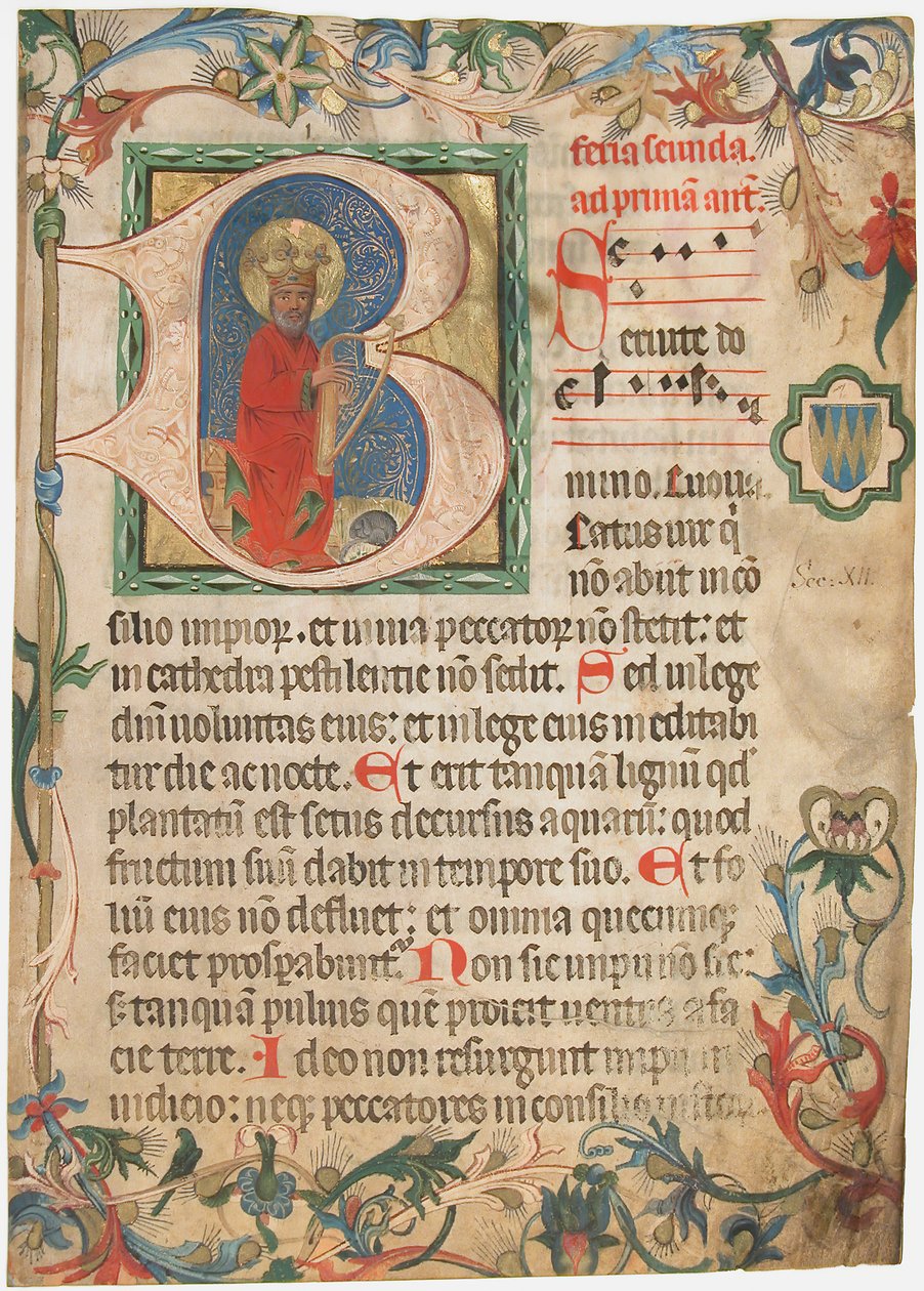 Manuscript Leaf from a Missal, Austrian, late 15th century by Unbekannt
