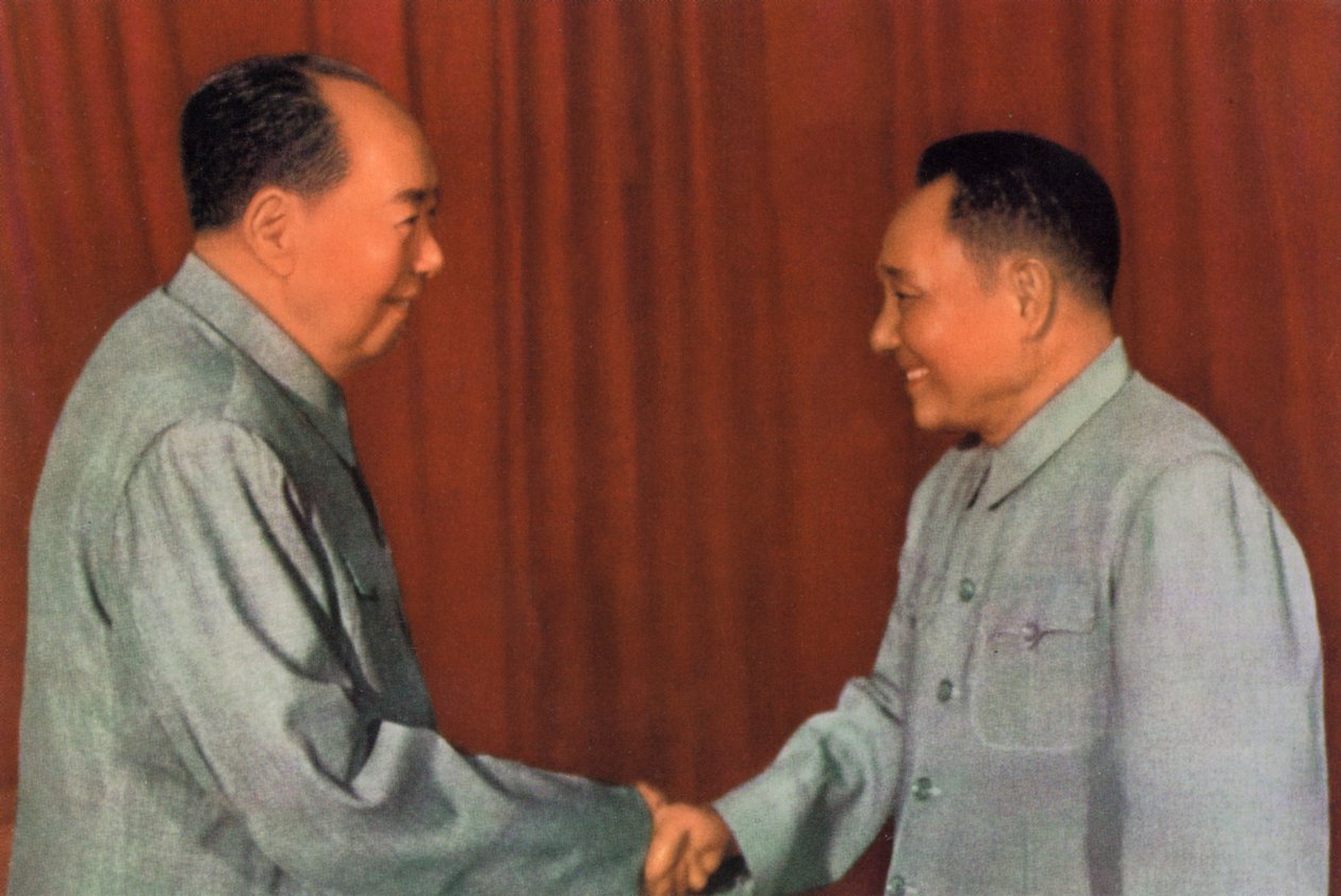 Mao Zedong and Deng Xiaoping, Chinese Communist Leaders (c1960s) by Unbekannt