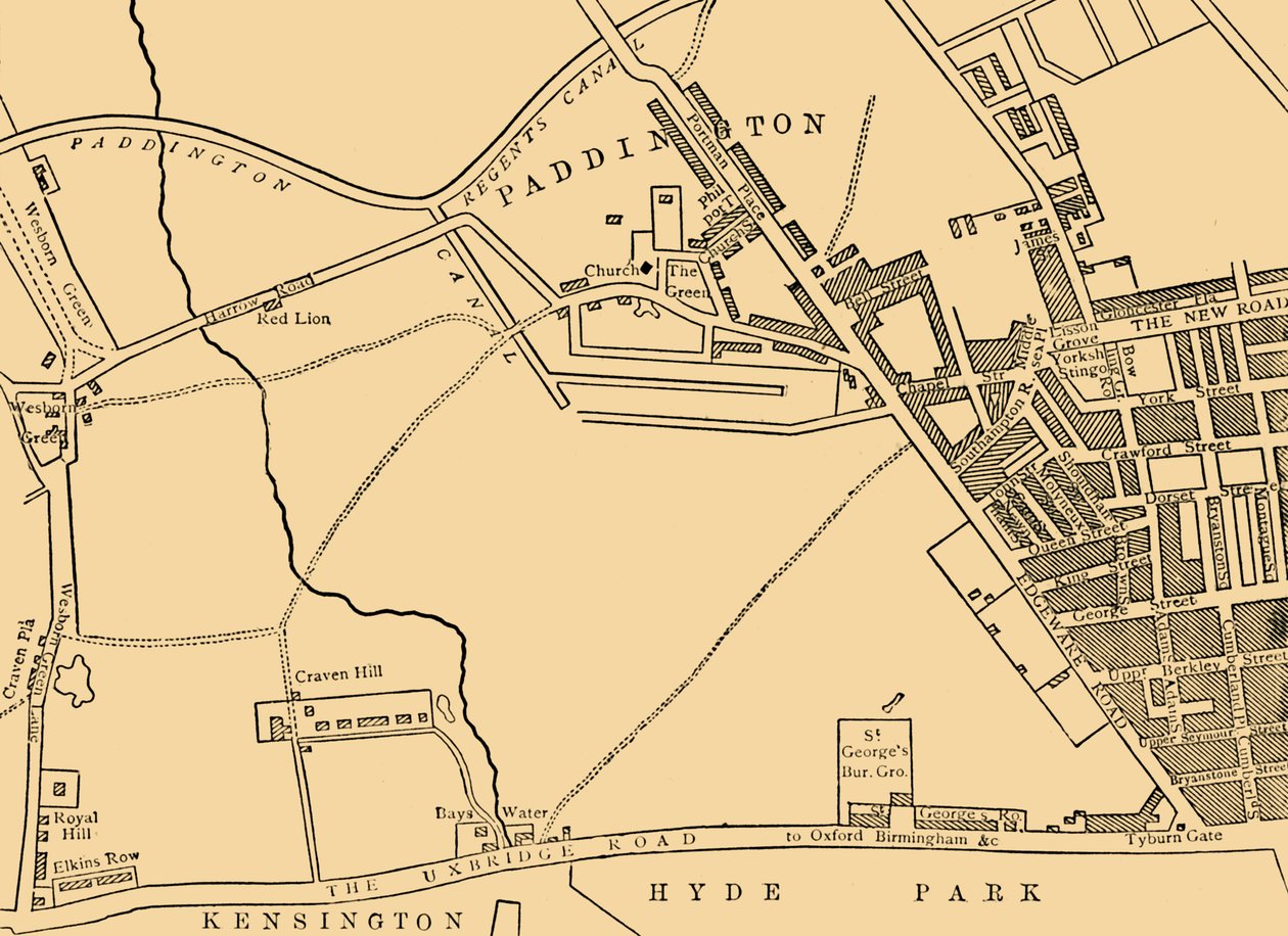 Map of Paddington by Unbekannt