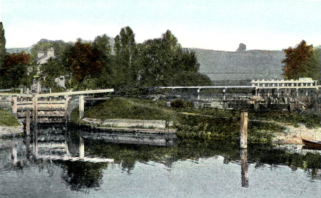 Mapledurham Lock, Oxfordshire, 20th Century by Unbekannt