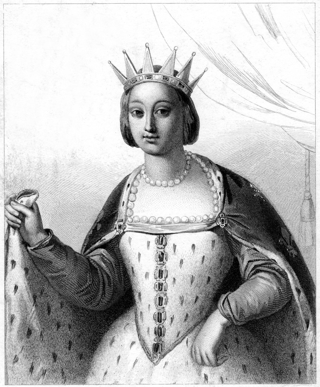 Marguerite de Provence, Queen Consort of Louis IX of France by Unbekannt