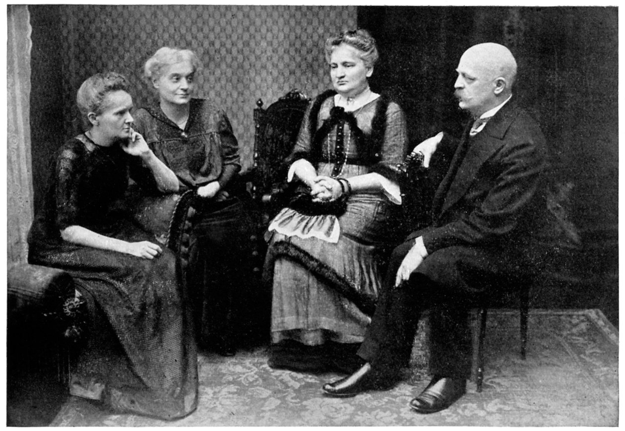 Marie Curie with Members of Her Family in Warsaw, Poland, 1912 by Unbekannt