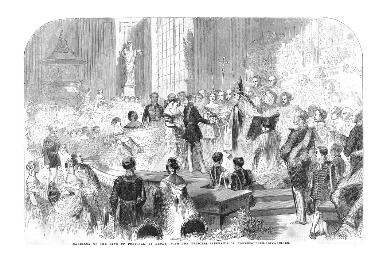 Marriage of the King of Portugal, by Proxy, with the Princess Stephanie by Unbekannt