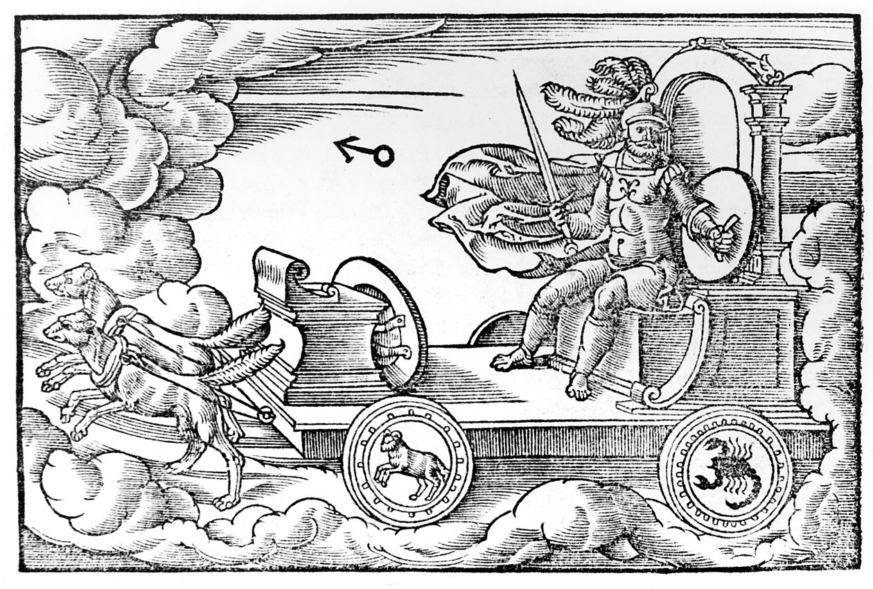 Mars, Roman god of war, 1569 by Unbekannt