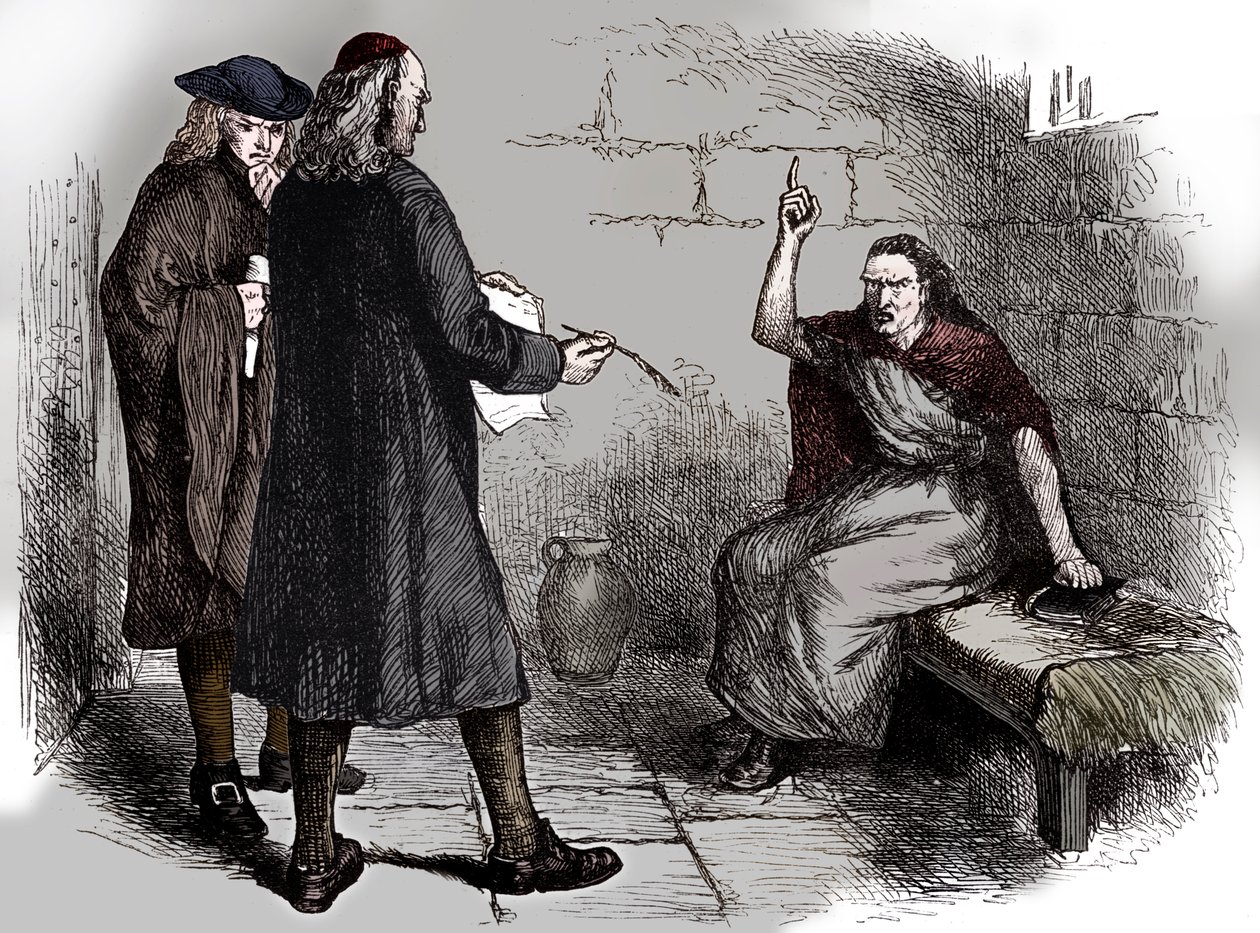 Martha Corey and her prosecutors, Salem, Massachusetts, c1692 by Unbekannt