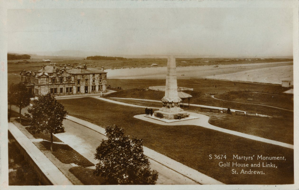 Martyrs Monument, Golf House and Links, St. Andrews