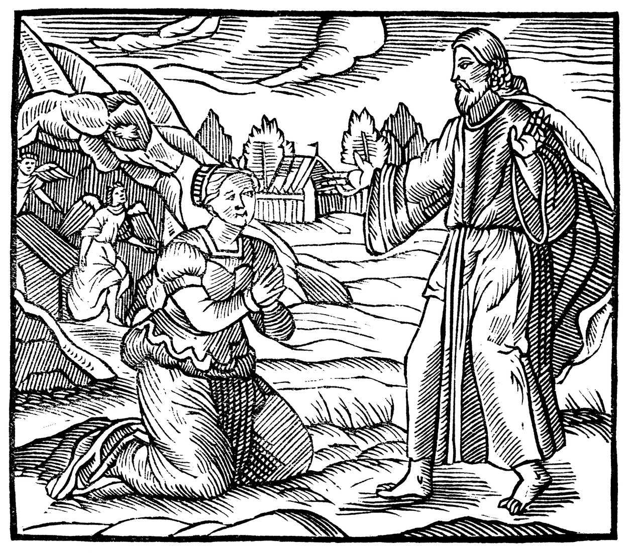 Mary Magdalene Seeing the Apparition of the Risen Jesus Christ, c1500 by Unbekannt