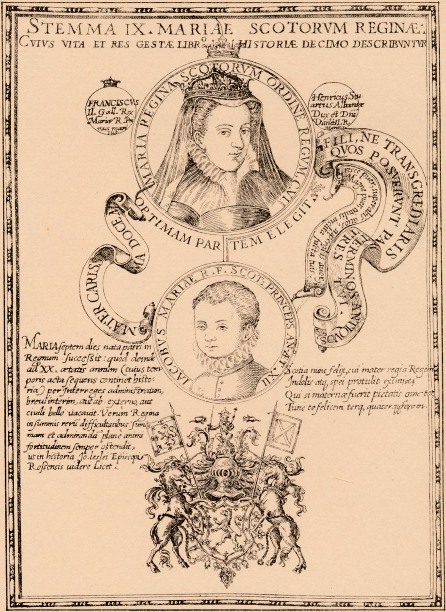 Mary, Queen of Scots and King James VI and I by Unbekannt