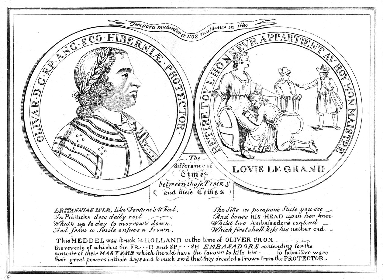 Medal from the Time of Oliver Cromwell by Unbekannt