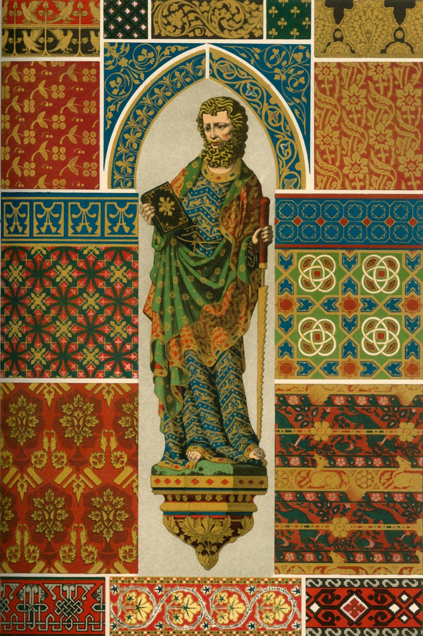 Medieval Weaving, Embroidery, Enamel and Painted Sculpture by Unbekannt