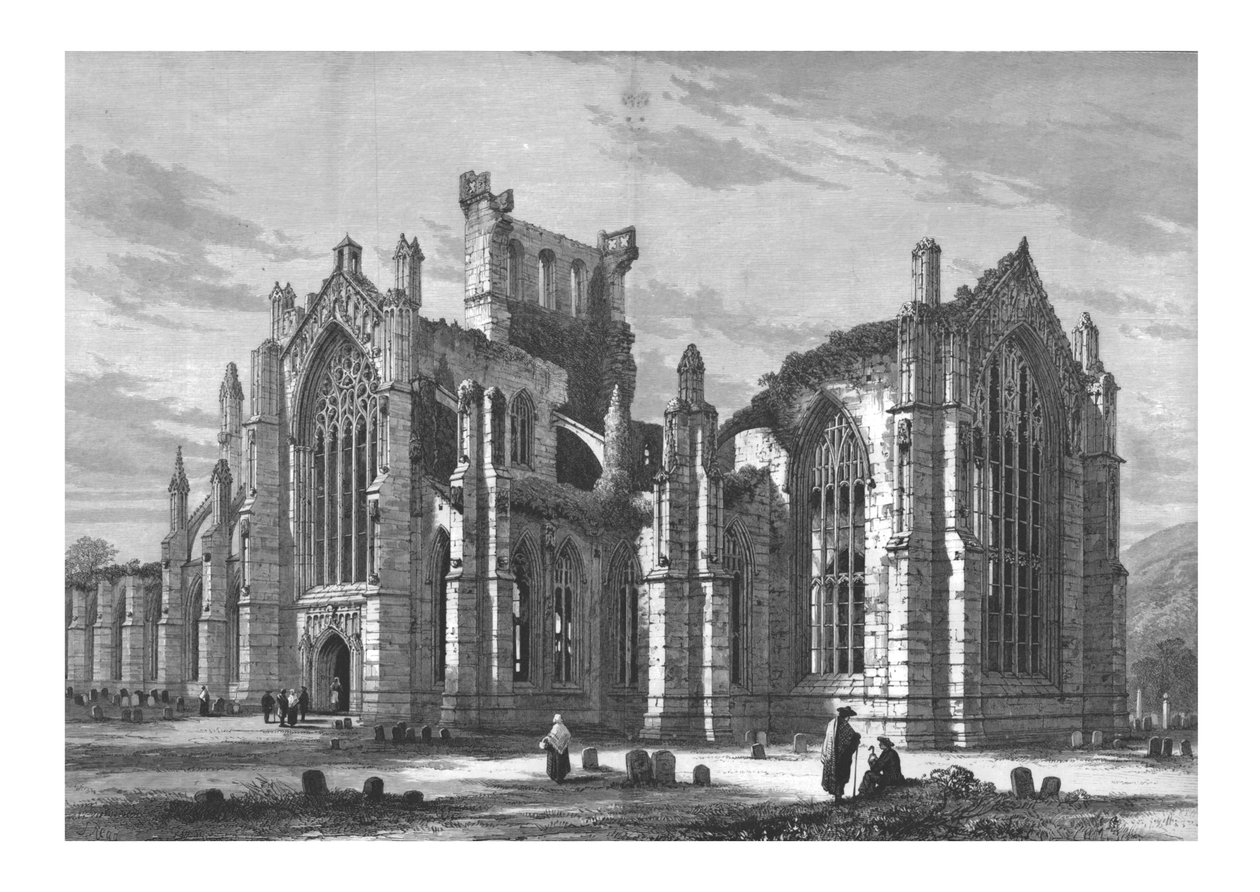Melrose Abbey by Unbekannt