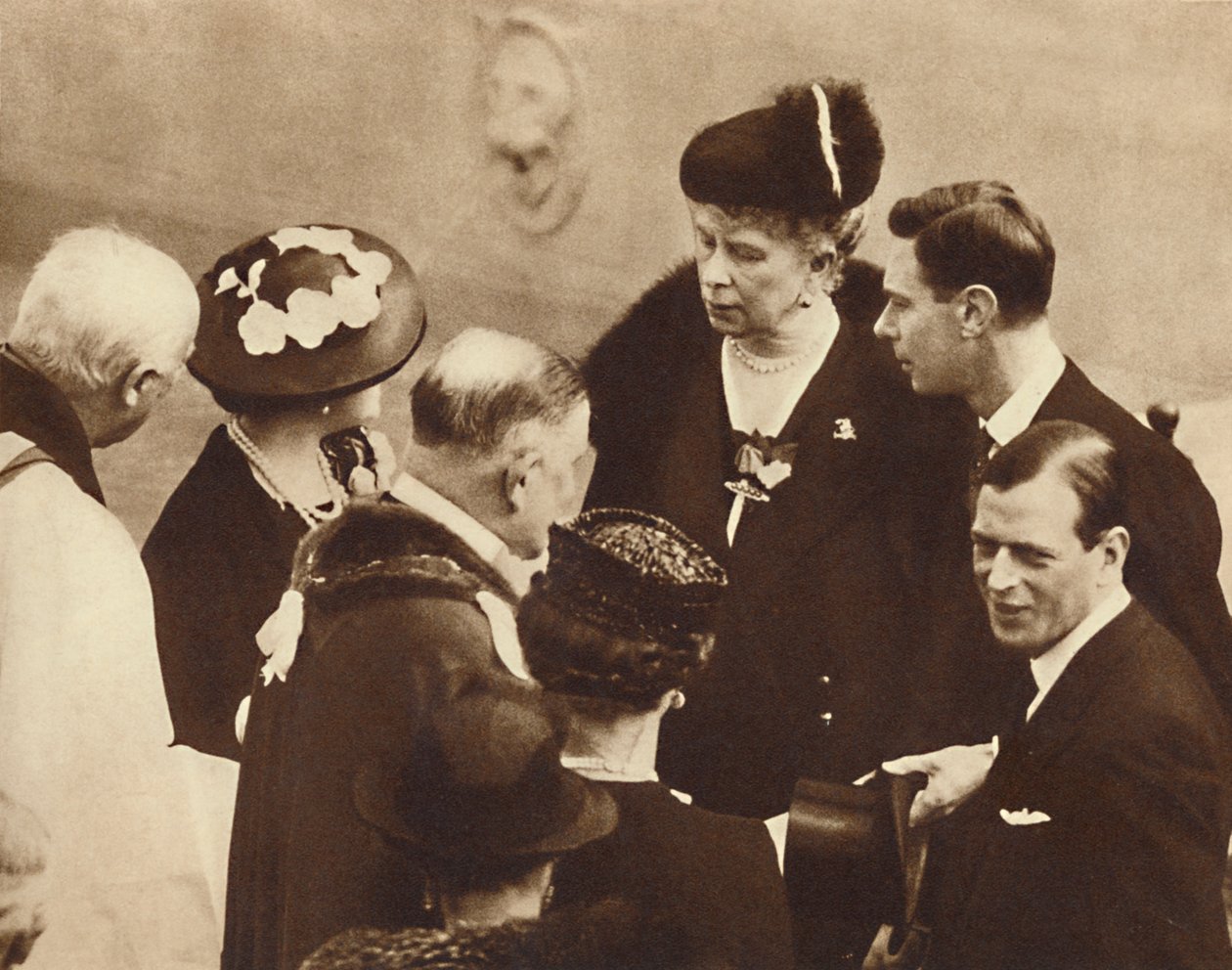 Memorial to His Father Unveiled, Windsor Castle, 23rd April 1937 by Unbekannt