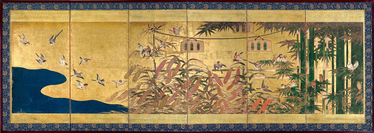 Millet and Birds by Unbekannt