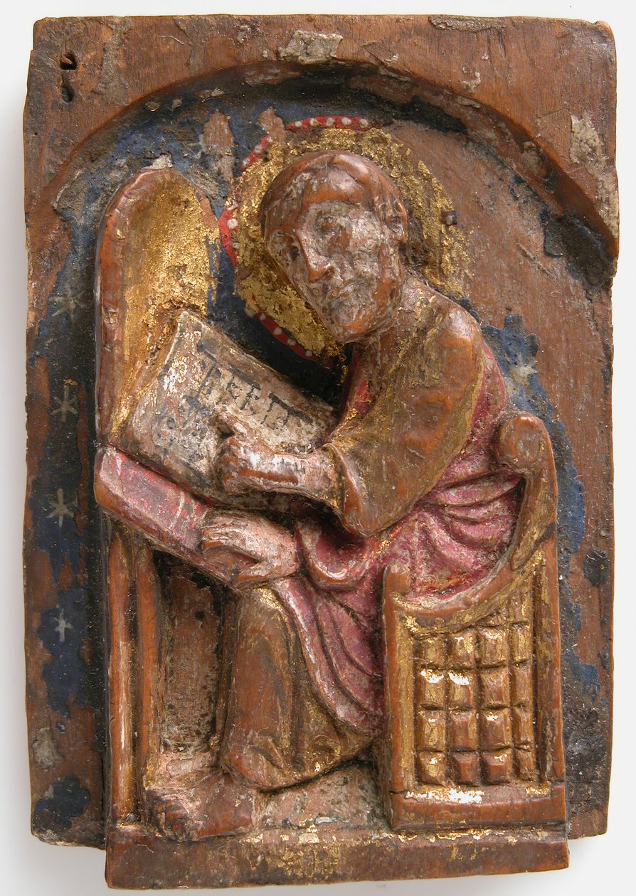 Miniature Relief of Saint Luke at His Writing Table by Unbekannt