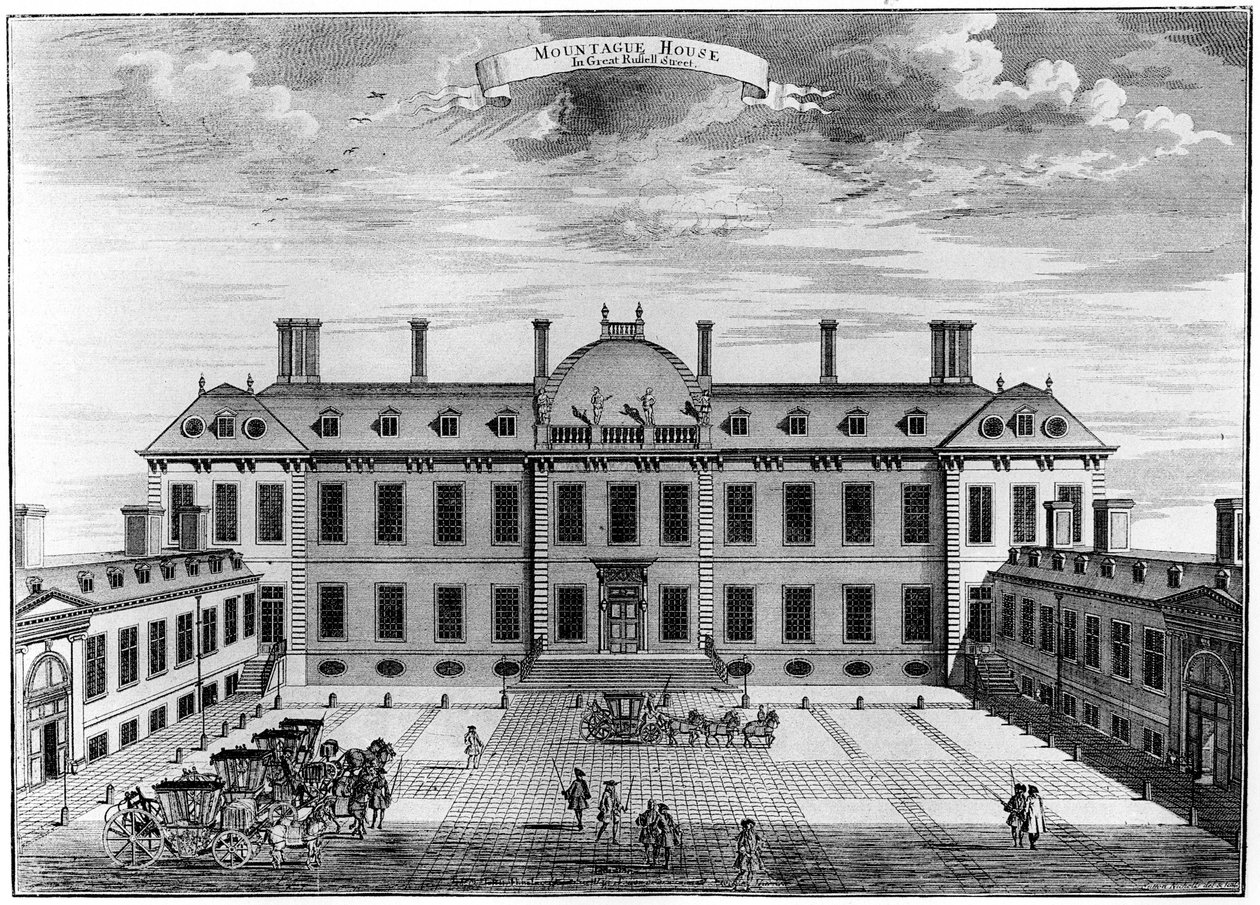 Montagu House, Bloomsbury by Unbekannt