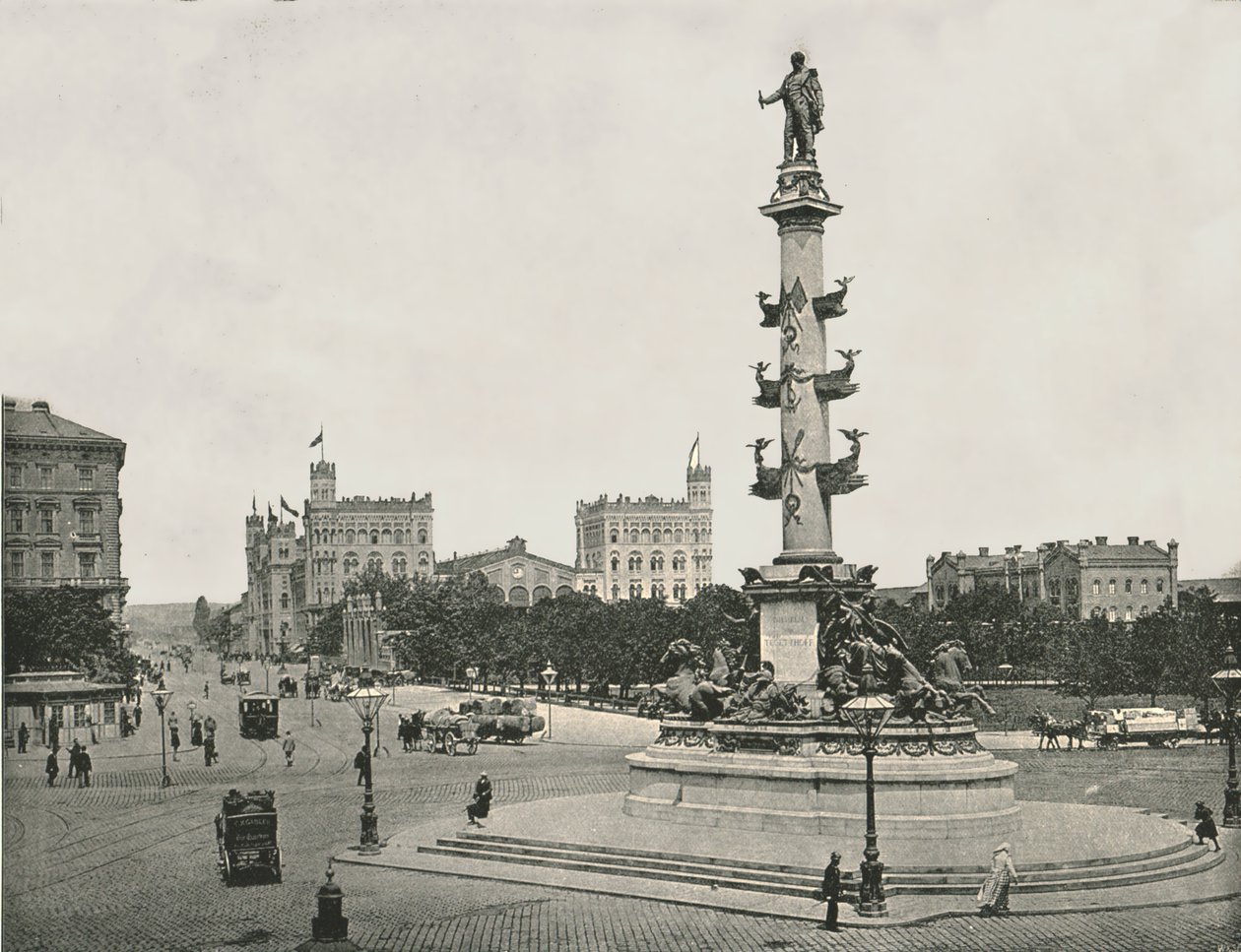 Monument to Wilhelm von Tegetthoff on the Praterstern, Vienna, Austria by Unbekannt