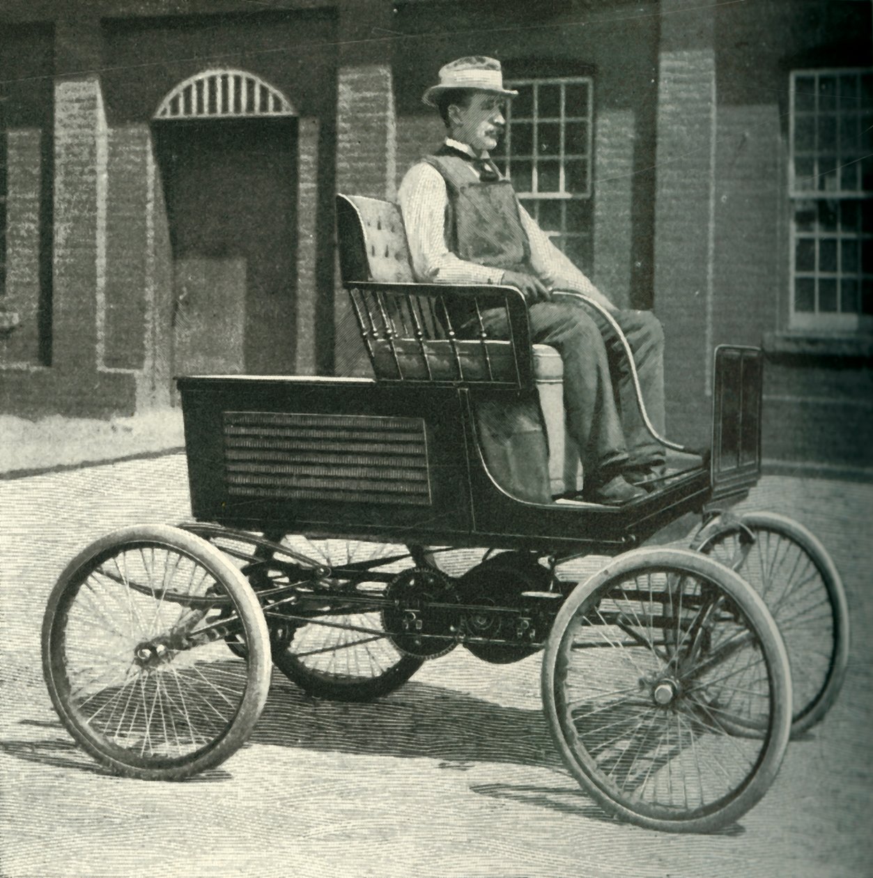 Motor-Car Equipped with the New Storage Battery, 1902 by Unbekannt