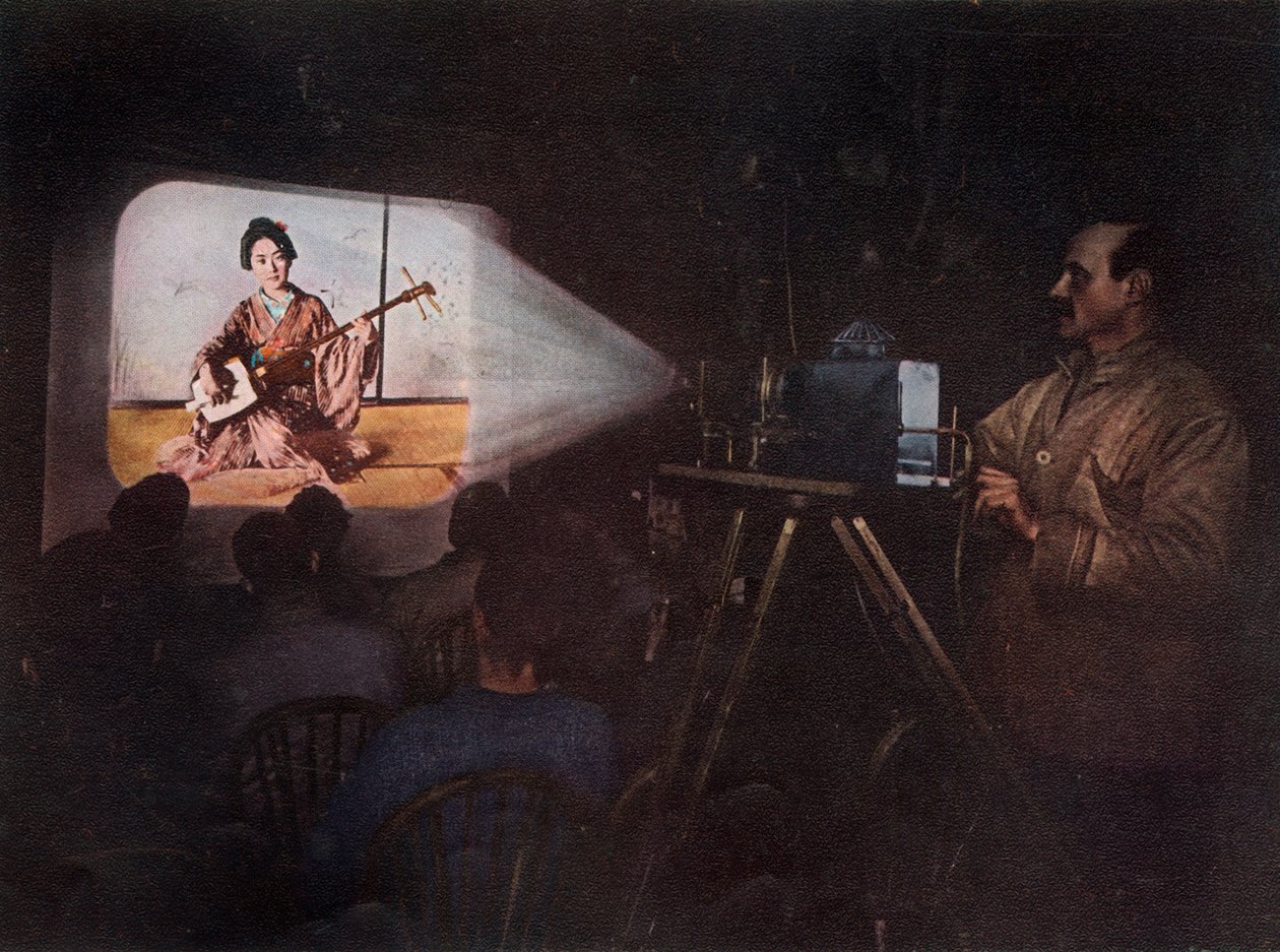 Mr. Ponting Lecturing on Japan, c1910, 1913 by Unbekannt