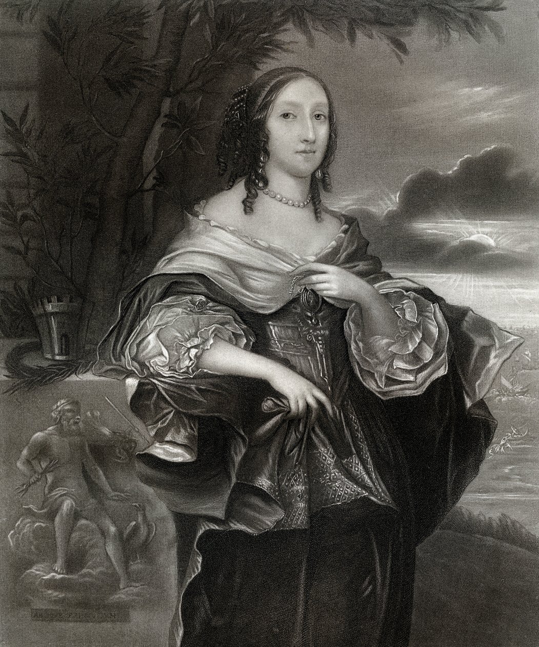 Mrs Claypole Elizabeth Cromwell, second daughter of Oliver Cromwell by Unbekannt