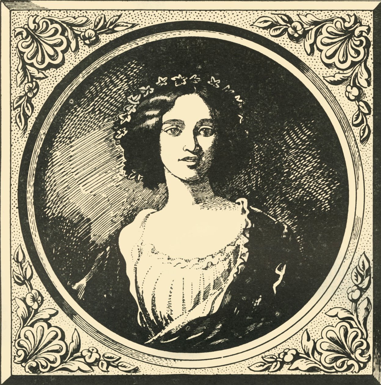 Mrs Gladstone in 1857 by Unbekannt