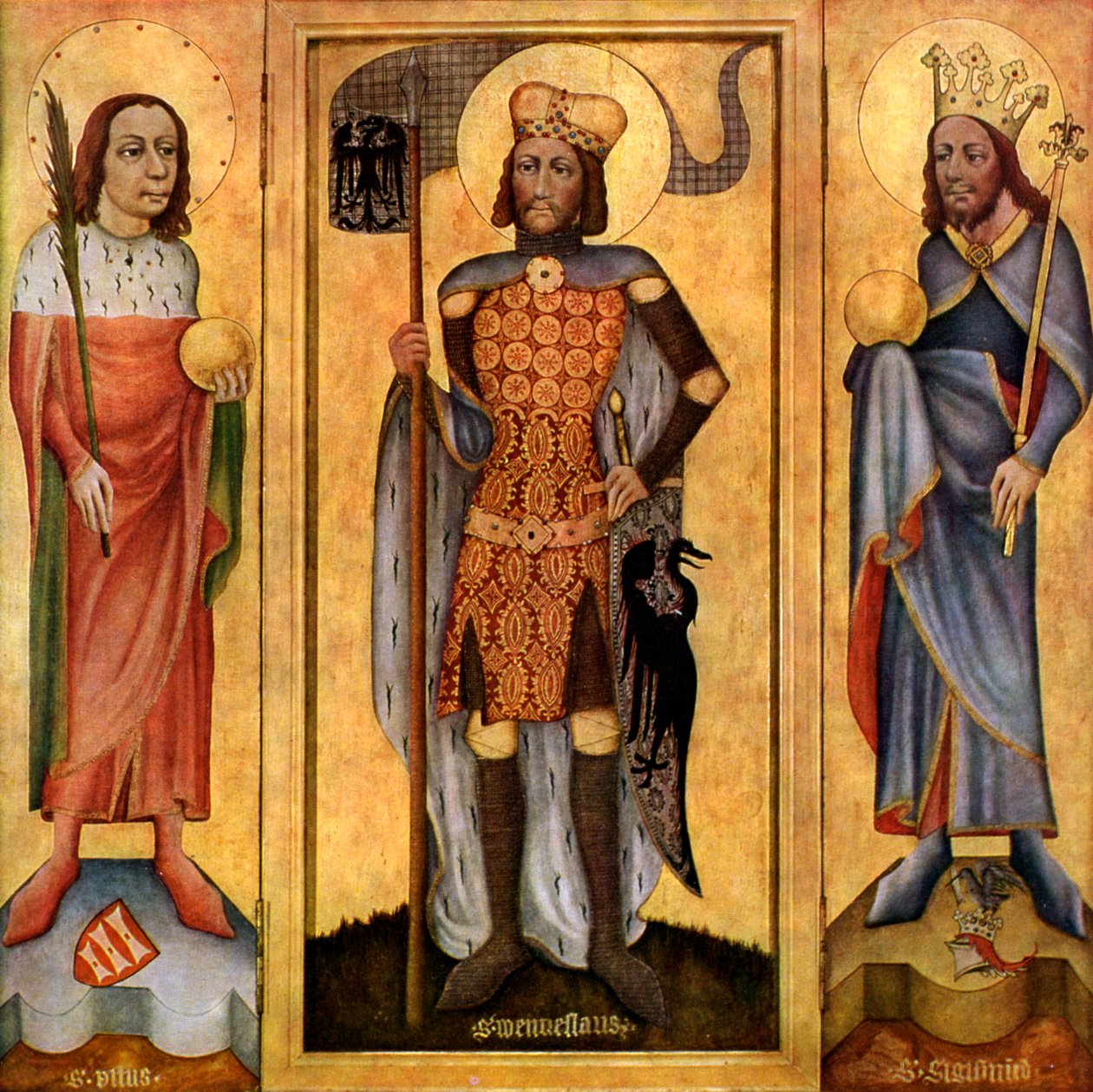 Mulhouse Altarpiece, Open, c1385 by Unbekannt