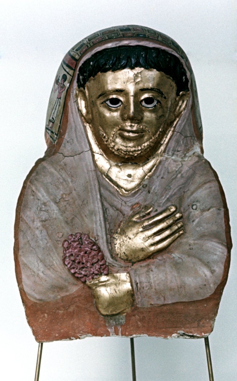 Mummy Mask in Stucco, Ptolemaic Dynasty by Unbekannt