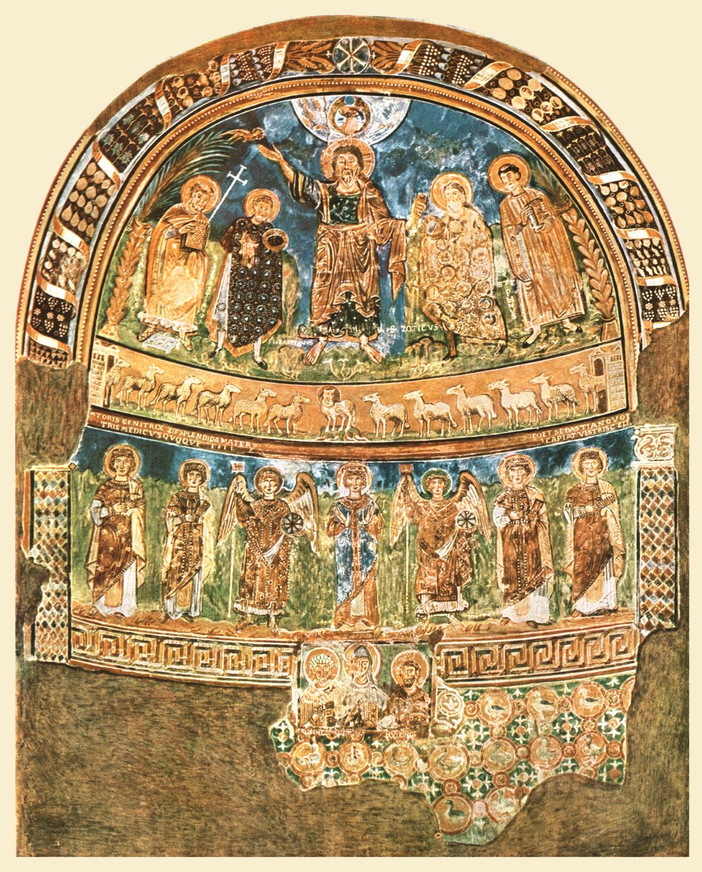 Mural Painting in the Apse of S. Maria in Pallara, Rome, Italy, 1928 by Unbekannt
