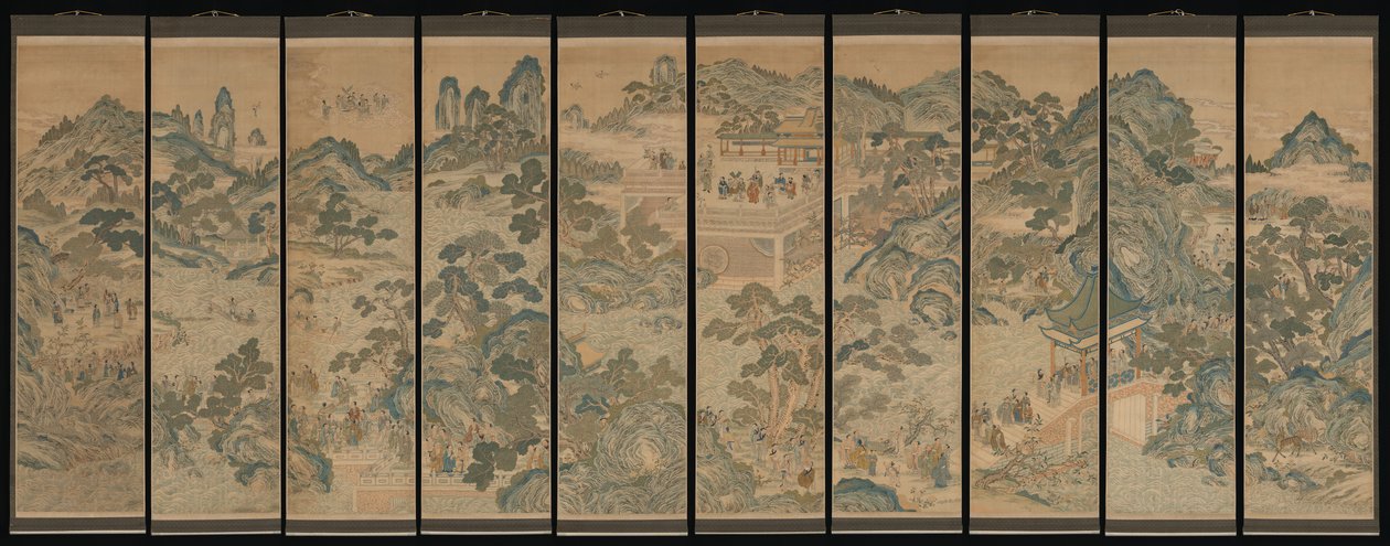 Mythical Landscape with Immortals by Unbekannt