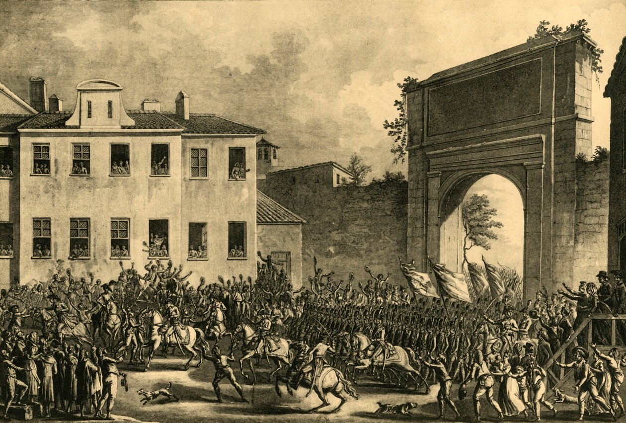Napoleon Enters Milan, 14 May 1796 by Unbekannt