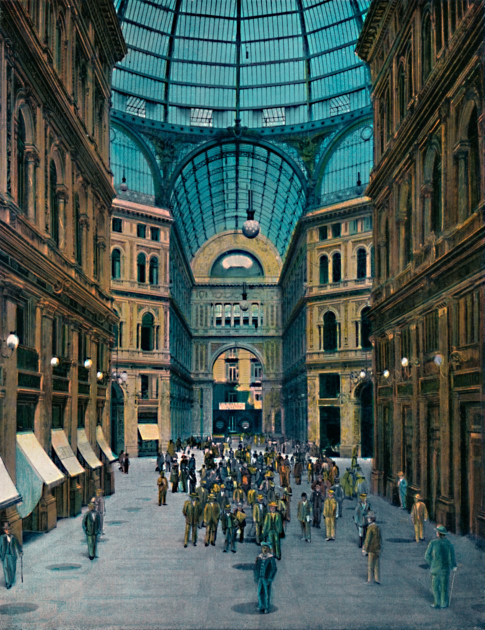Interior of Galleria Umberto I by Unbekannt