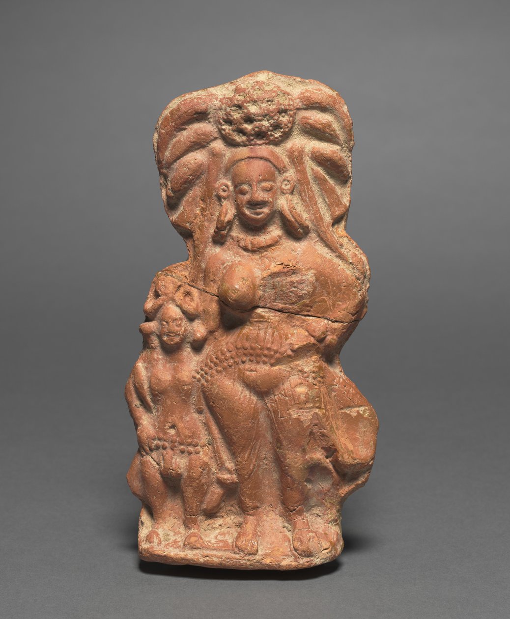 Nature Divinity Yakshi with Dwarf Hermaphrodite, c. 100 BC by Unbekannt