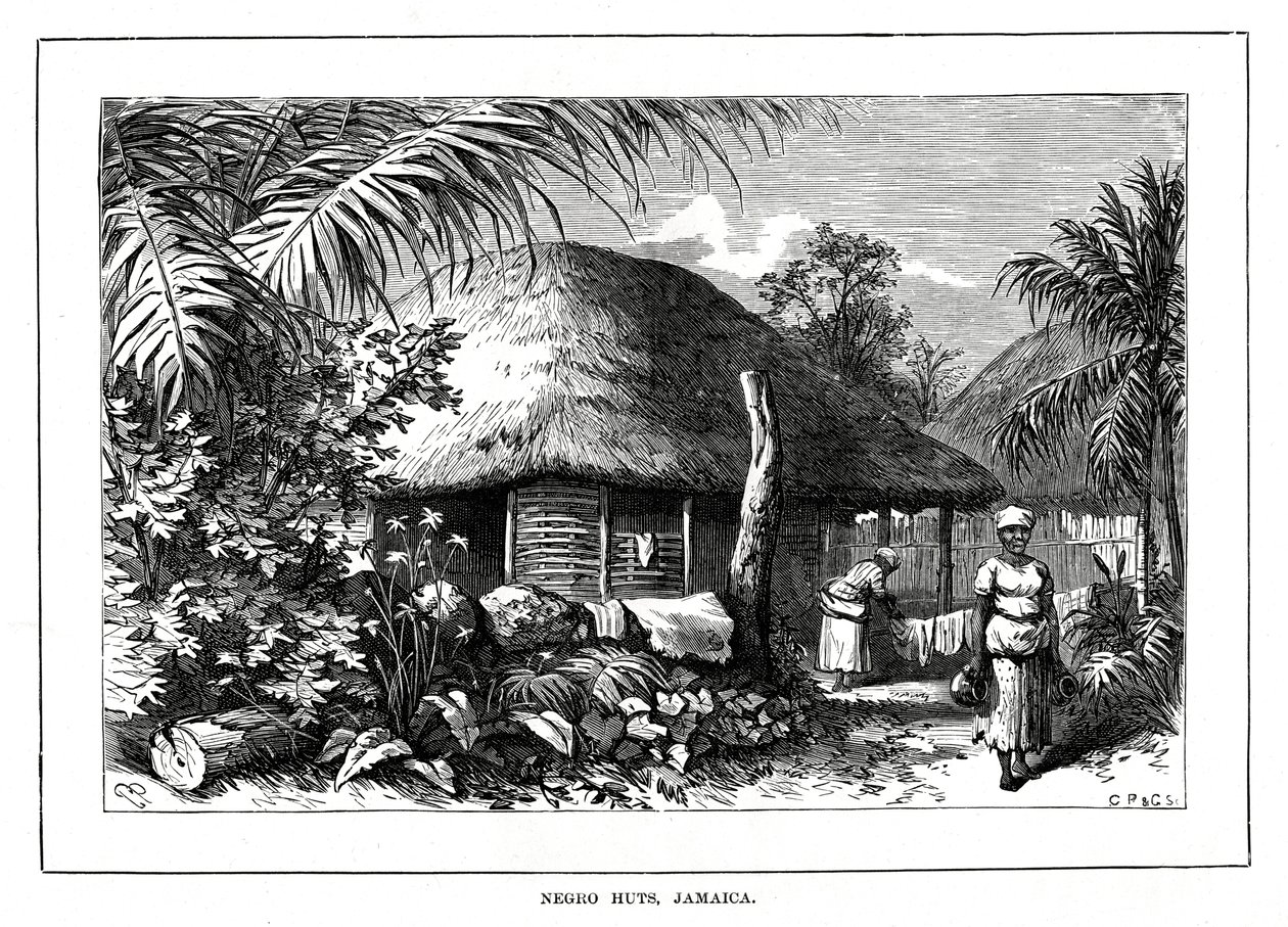 Negro Huts, Jamaica by Unbekannt