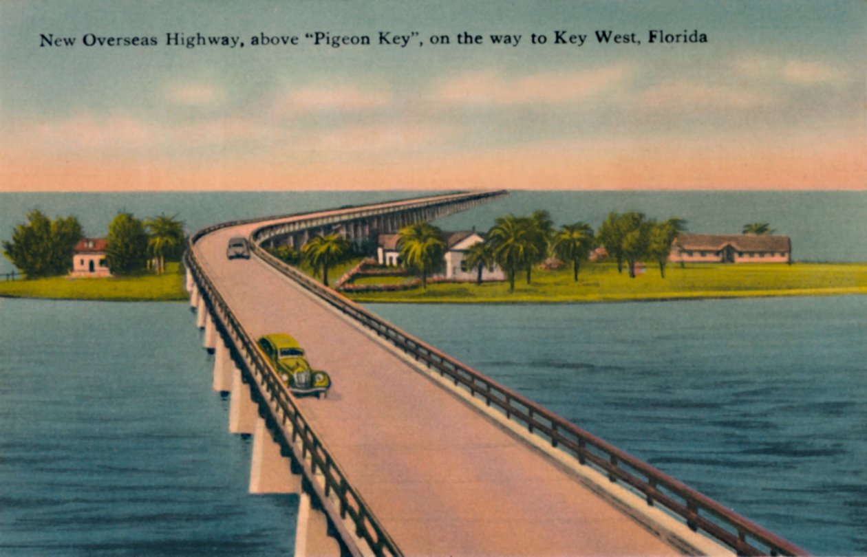 New Overseas Highway, above Pigeon Key, to Key West, Florida by Unbekannt