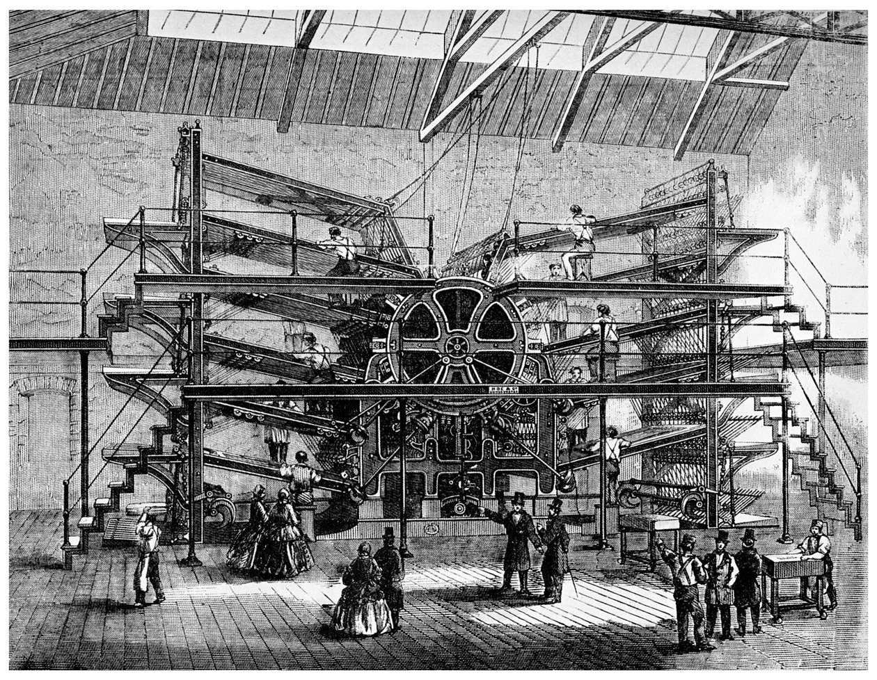Newspaper Printing on a Ten Feed Semi Rotary Machine by Unbekannt