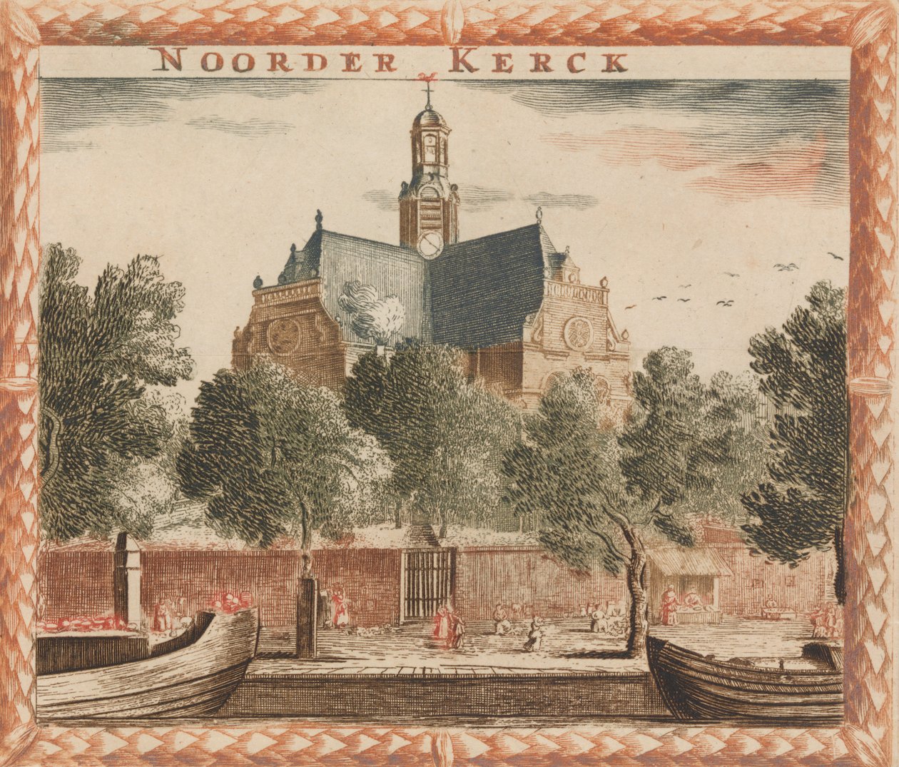 Noorder Kerck, in: Tooneel Der Voornaamste Nederlands Huizen, En Lust Hoven, Naar T Leven by Unbekannt