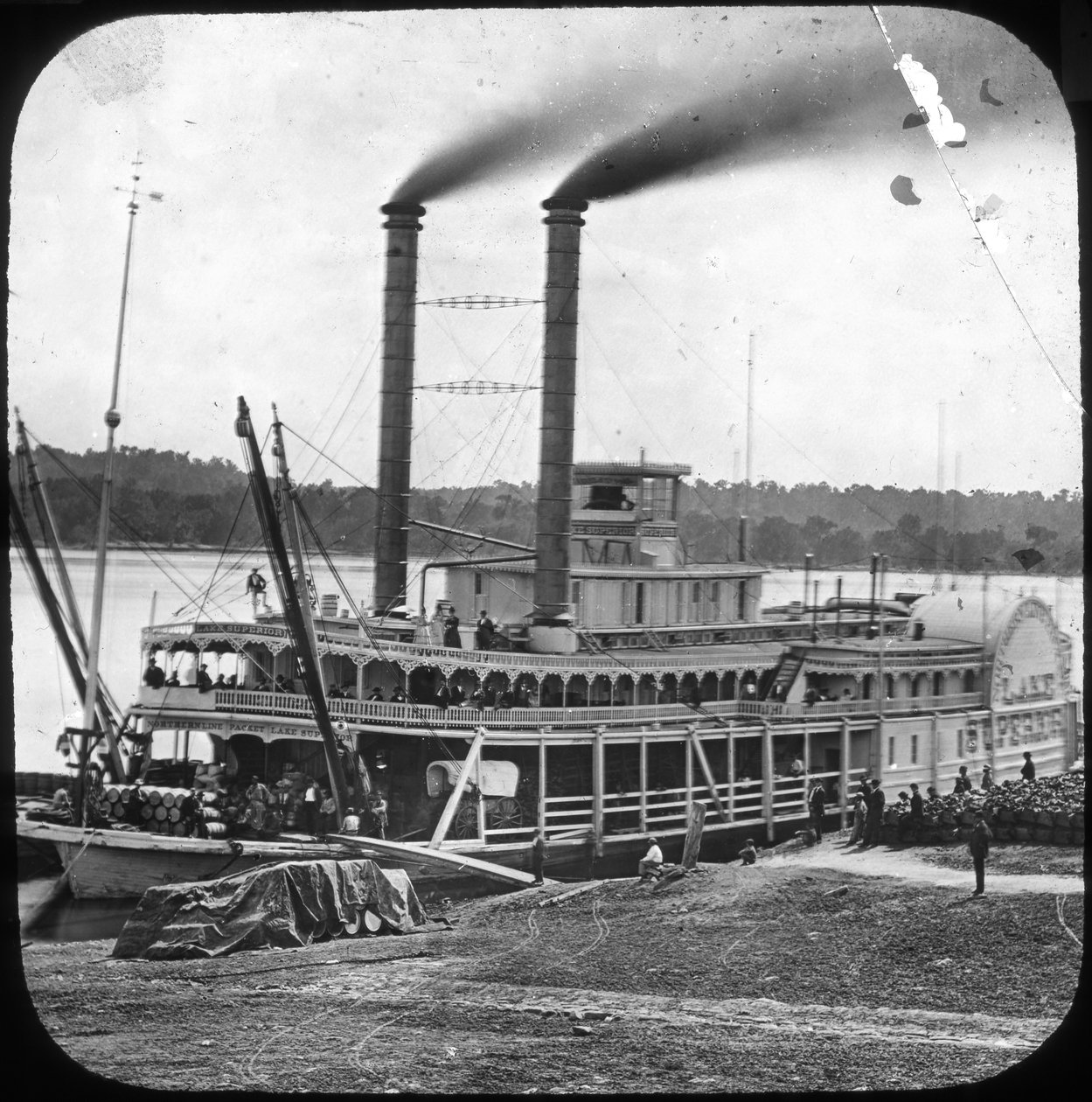 Northern Line Packet Company Paddle Steamer Lake Superior, USA, c1870s by Unbekannt