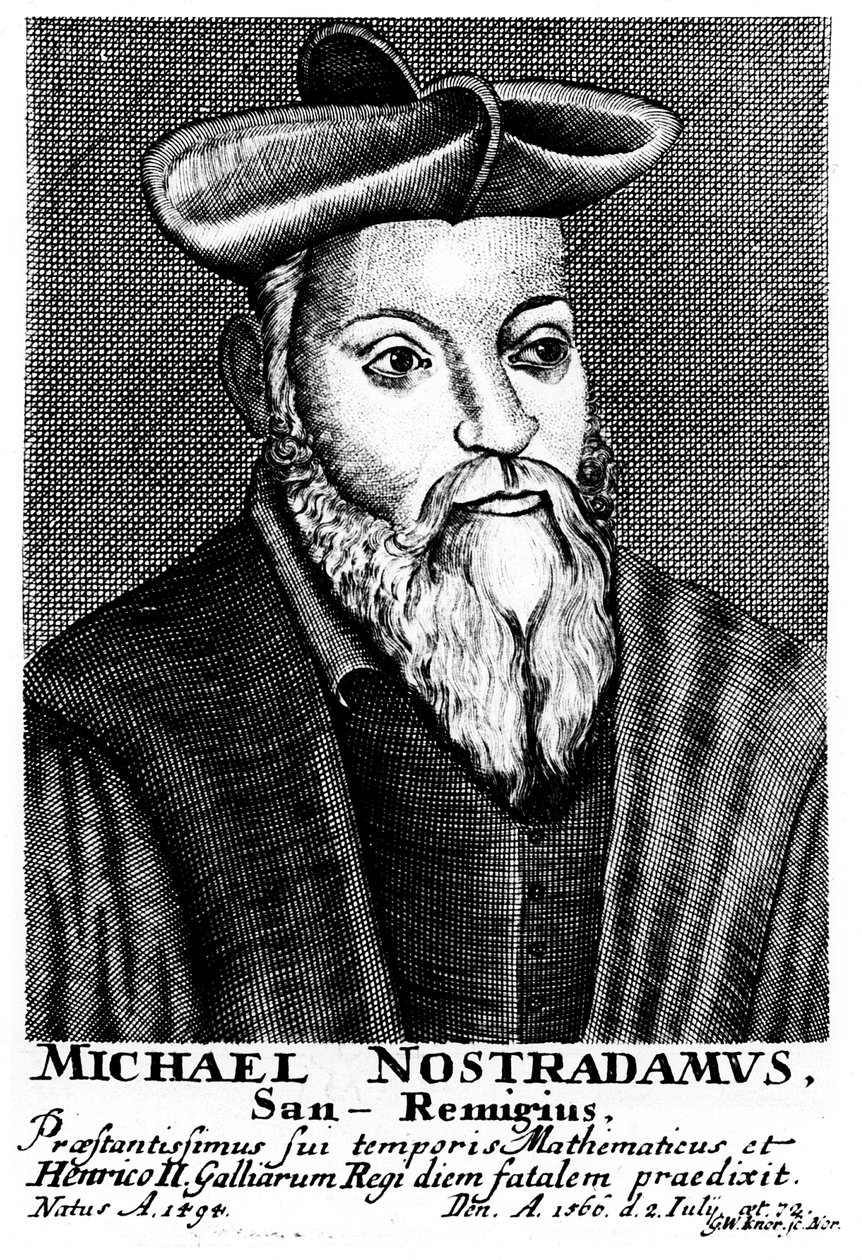 Nostradamus, 16th Century French Physician and Astrologer by Unbekannt