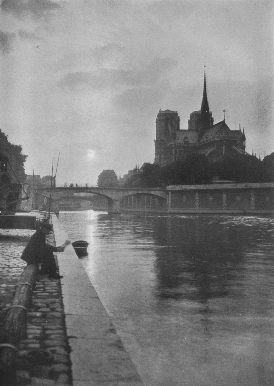 Notre Dame from the river, Paris, 1924 by Unbekannt